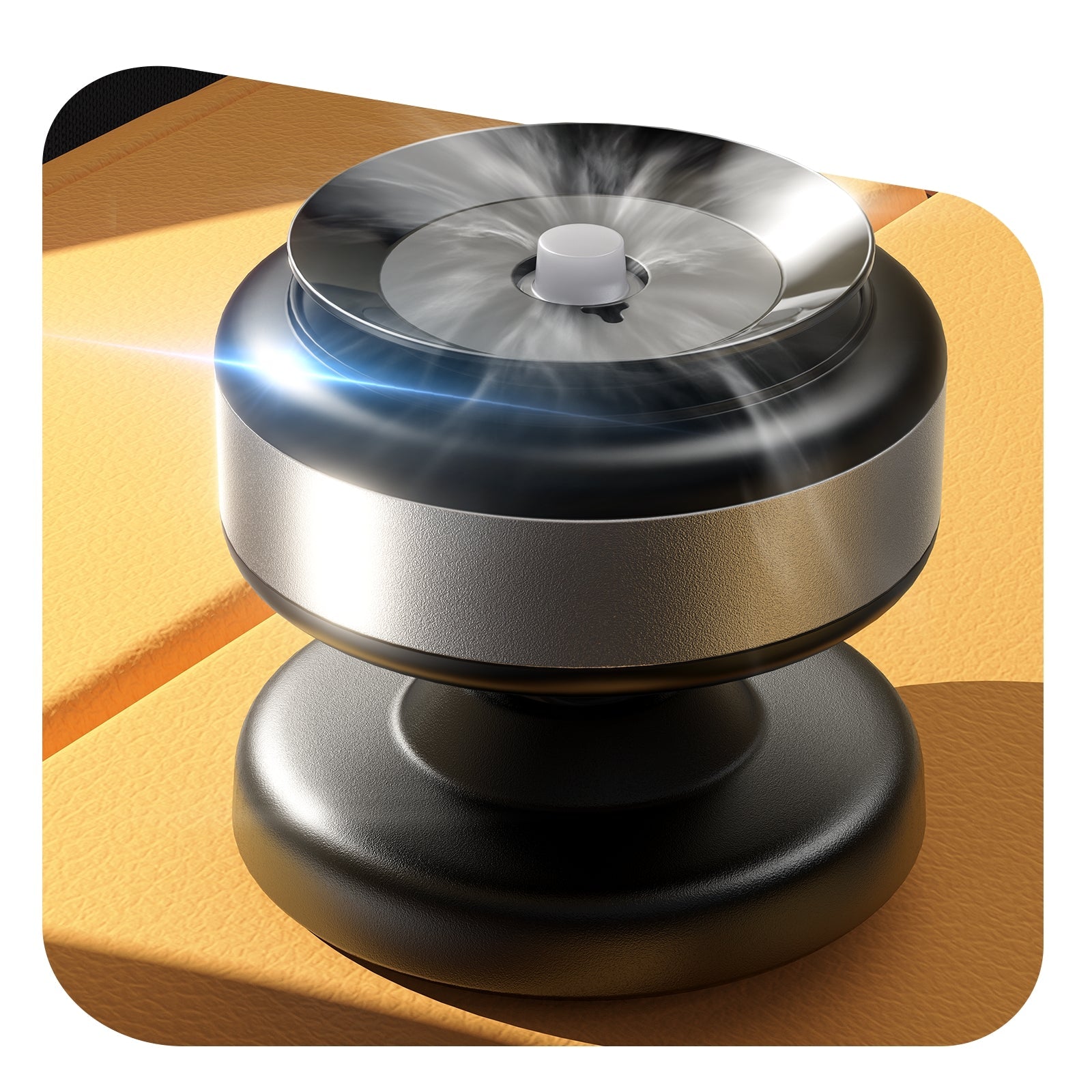 LISEN 真空マグネット式スマホホルダー 360°回転式吸盤式スマホホルダーマウント